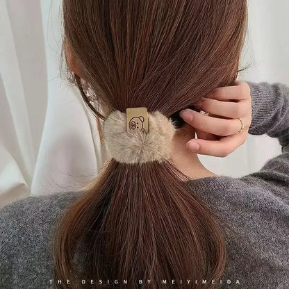 Korean Soft Plush Braided Headband High Elasticity Women - Smarsty