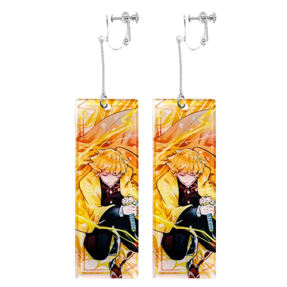Acrylic Tanjiro Earrings for Women Anime Cosplay Jewelry - Smarsty