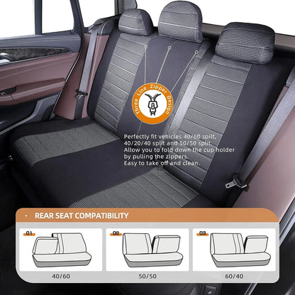 Universal Car Seat Covers Full Set For Most Vehicles - Smarsty