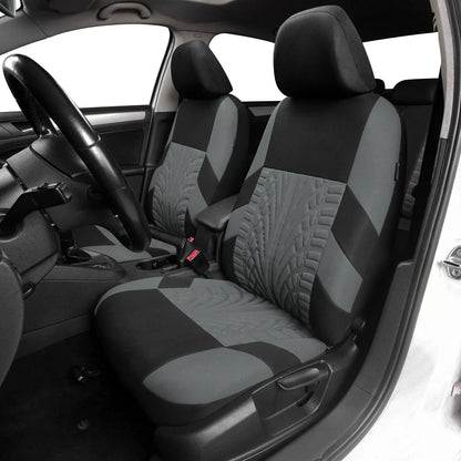 Universal Car Seat Covers Full Set Front And Rear Bench - Smarsty
