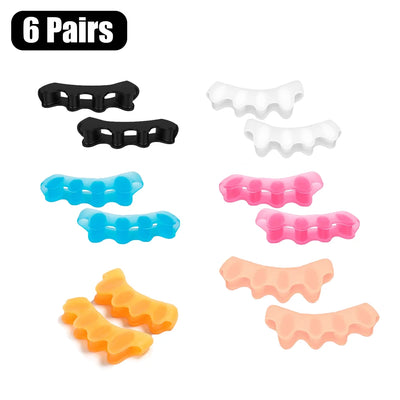 Toe Separators Doctor Recommended Correct Foot and Bunion Pain,Plantar Fasciitis Toe Straightener to Improve Functional Mobility - Smarsty