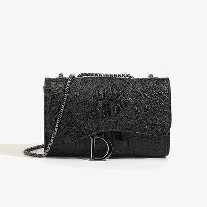Luxurious Women's Sequined Crossbody Handbag With Chains - Smarsty