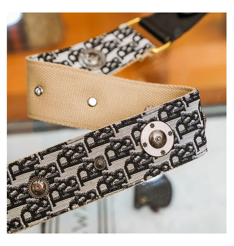 Studded Embroidered Shoulder Crossbody Bag Saddle Handbag - Smarsty