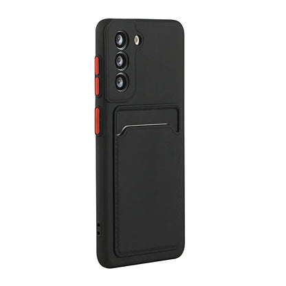 Card Slot Wallet Phone Case For Galaxy S Series Shockproof - Smarsty