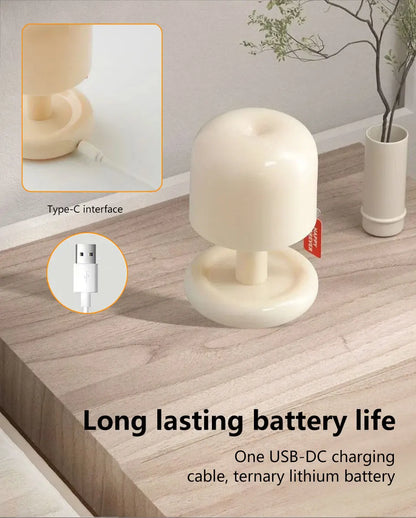 Rechargeable Mushroom Night Light for Cozy Ambiance - Smarsty