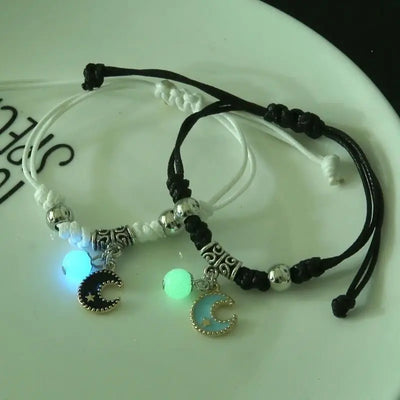 Luminous Beads Couple Bracelets Set for Matching Friends - Smarsty