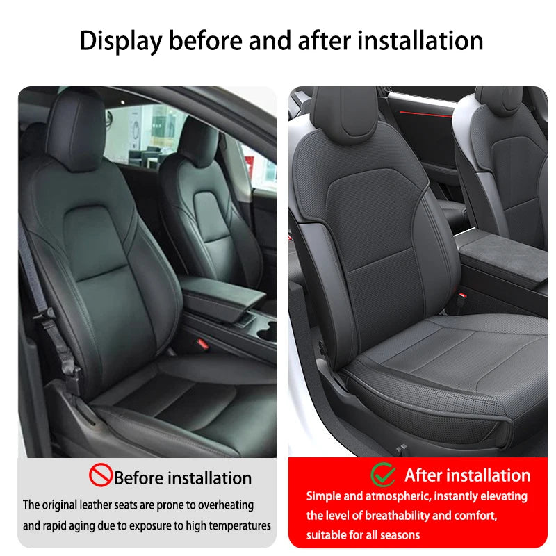 Model Y PU Ventilated Seat Cushion Four Seasons Comfort - Smarsty
