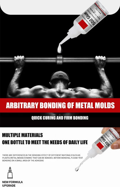 JXVX 1-5pcs 502 Super Glue Instant Quick-drying Cyanoacrylate Adhesive Leather Rubber Wood Metal Strong Bond Liquid Glue Tool - Smarsty