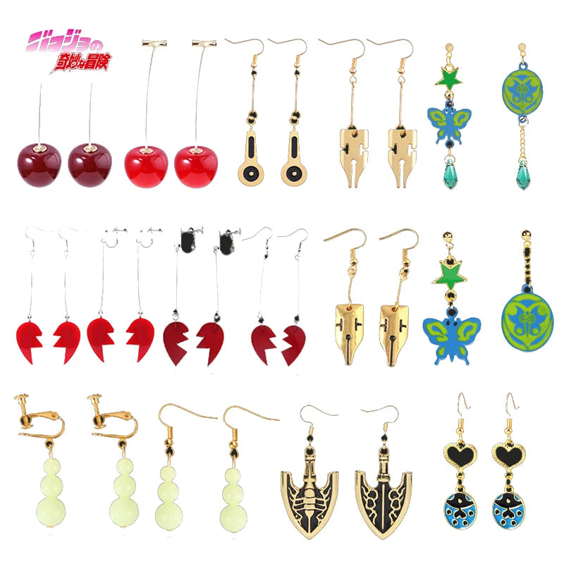 JoJo's Bizarre Adventure Kakyoin Earrings for Cosplay Jewelry - Smarsty