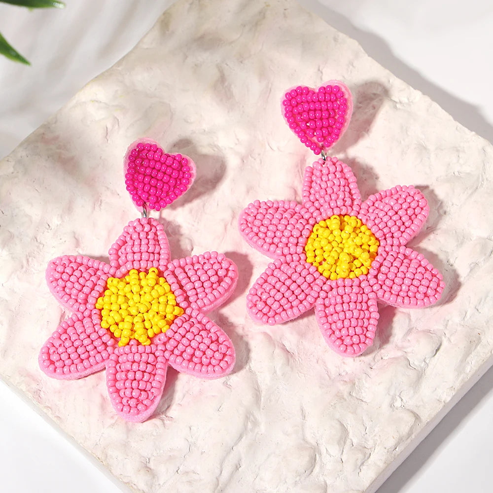 Handmade Bohemian Starfish Drop Earrings for Women - Smarsty