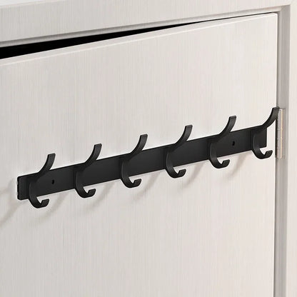 Black Aluminum Robe Hooks for Towel and Coat Storage - Smarsty
