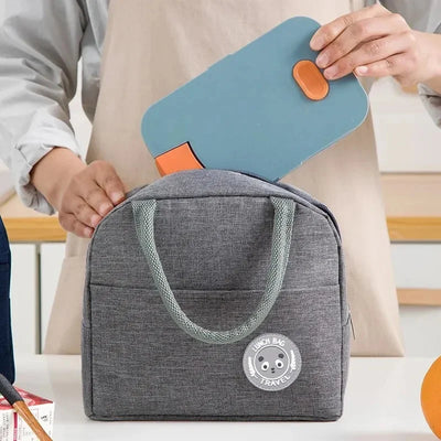 Insulated Aluminum Foil Lunch Bag With Ice Pack Portable - Smarsty