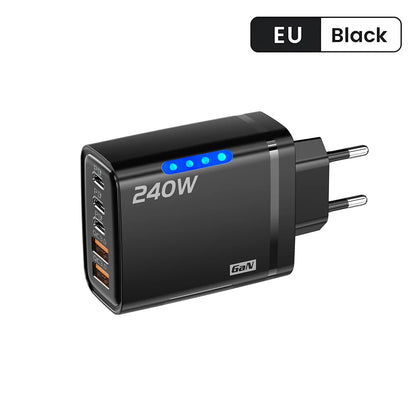 Five Port USB C PD Charger Fast Charge QC3 Multiport - Smarsty