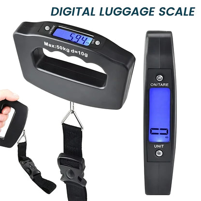 Digital Luggage Scale with Backlit Display for Travel - Smarsty