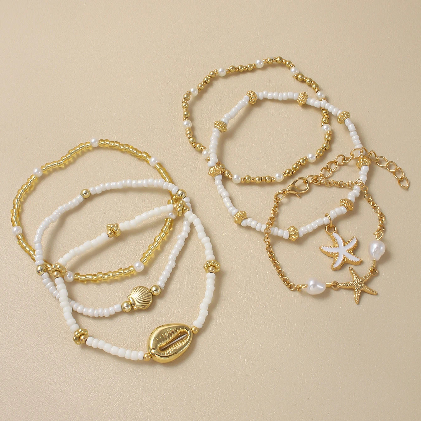 Vintage Seed Bead Stacked Bracelets for Summer Style - Smarsty