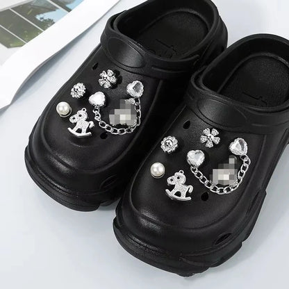 Shoe Charms for DIY Colored Diamond Crystal Shoe Buckle Decoration for Shoe Charm Accessories Kids Party Gift Shoes Decorations - Smarsty