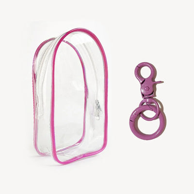 Colorful Transparent Protector Case Organizer Box for 17cm Labubu V3 Dolls Outdoor Display Bag With Keychain Doll Accessories by Smarsty