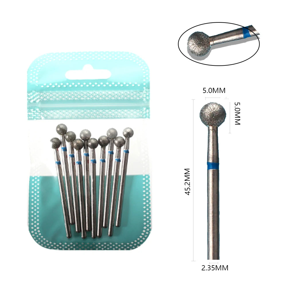10 Piece Diamond Nail Drill Bit Set for Perfect Manicures - Smarsty
