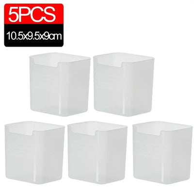 1/5PCS Refrigerator Storage Boxes Food Fresh Organizer Cold Storage Crisper Fruit Spice Food Container Boxes Home Kitchen Boxes by Smarsty