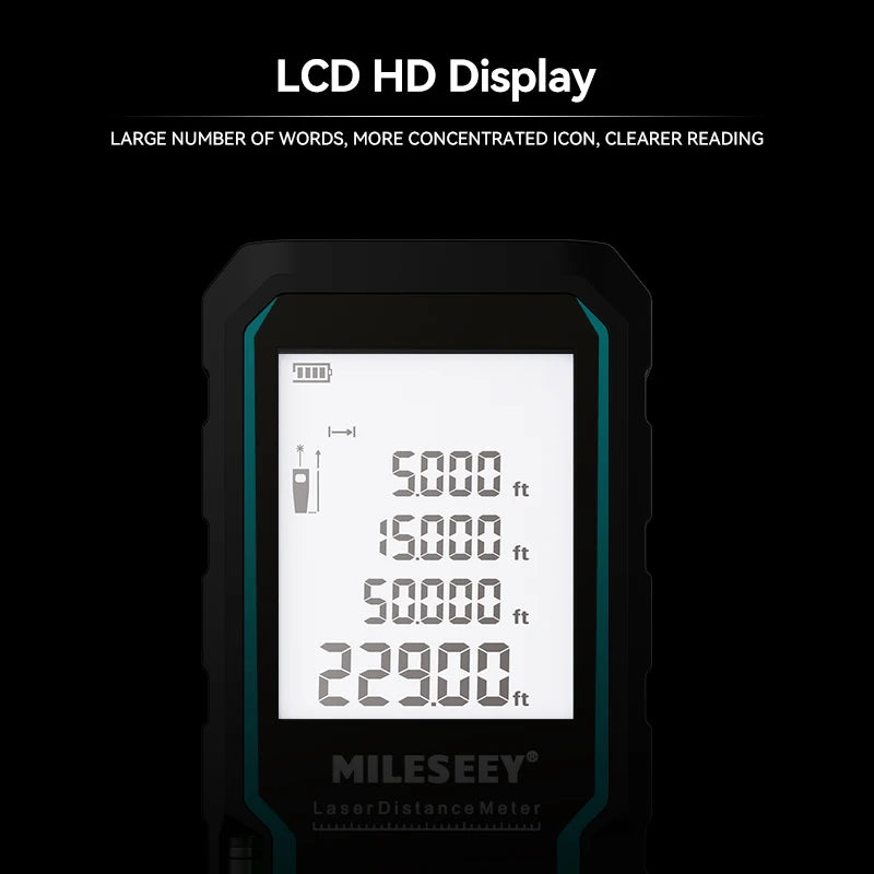 MILESEEY S6 Laser Tape Measure Accurate Distance Measuring Tool - Smarsty