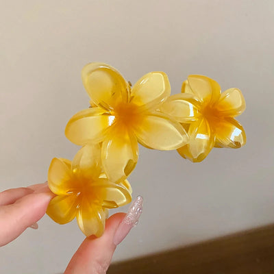 Sunflower Gradient Flower Hair Clip Secure Beach Style - Smarsty