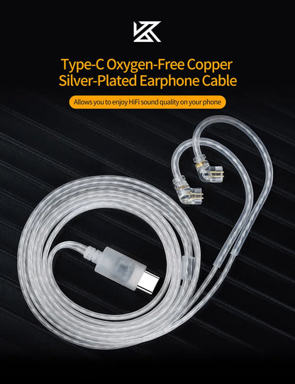 KZ Silver Plated Upgrade Cable for Earphones - Smarsty