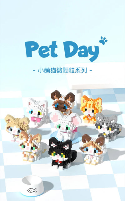 Animal Small Particle Dog Cat  Mini Building Blocks DIY Assembly Brick Sets Educational Toys for Kid 10 To 12 Year Birthday Gift - Smarsty