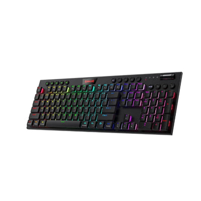 Redragon K618 Horus Wireless RGB Mechanical Keyboard, Bluetooth/2.4Ghz/Wired Tri-Mode Low Profile Gaming Keyboards - Smarsty