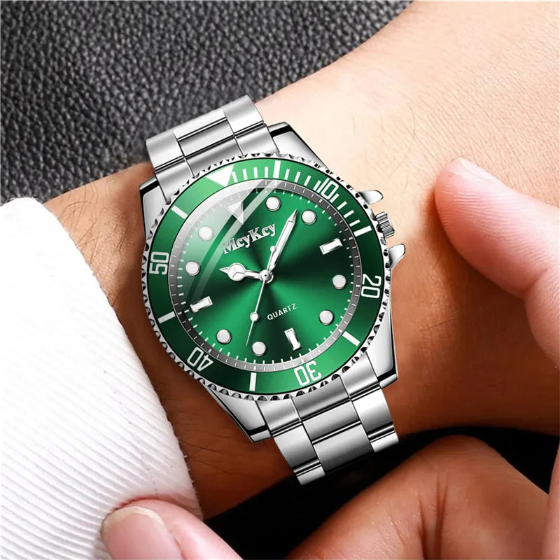Large Dial Quartz Watch for Men Stylish Business Casual - Smarsty