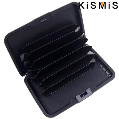 KISMIS RFID Metal Wallet and Business ID Credit Card Women Men Business ID Credit Card,Protector Wallet Card Holder Package Box - Smarsty