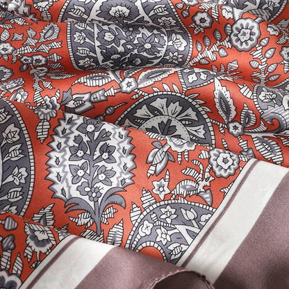 Silk Square Scarf for Women Summer Head Wrap - Smarsty