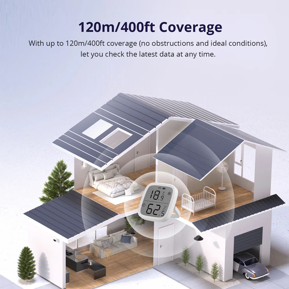 Smart Temperature Humidity Sensor Compatible with Zigbee Technology - Smarsty