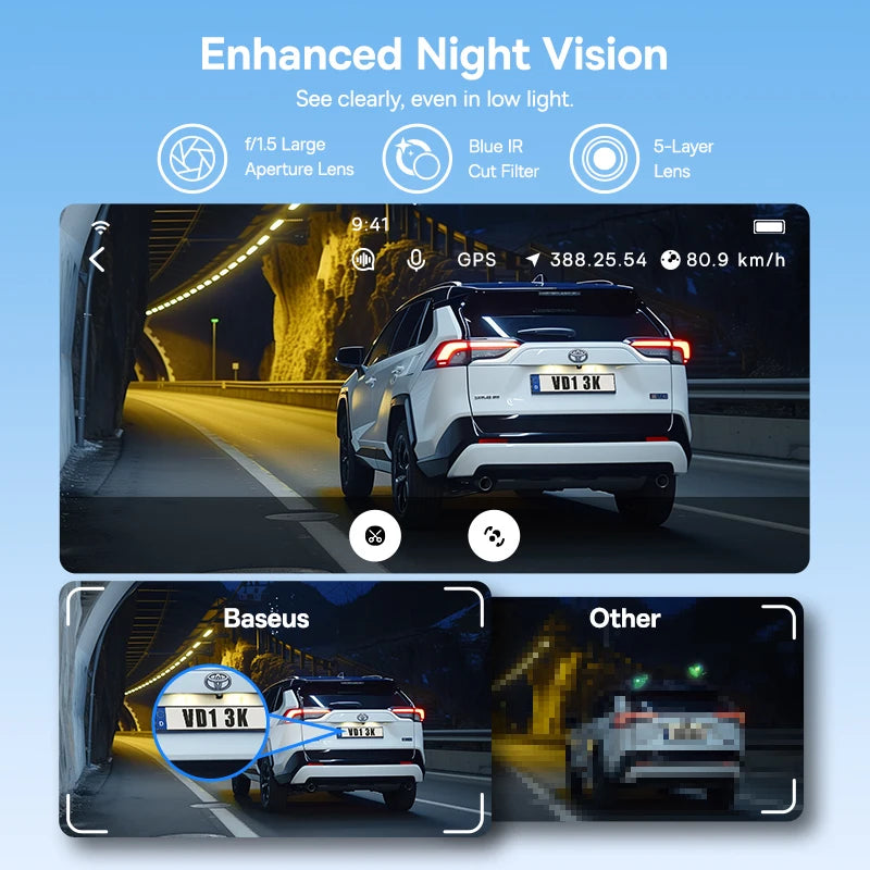Front And Rear Dash Cam With GPS Galileo 24H Parking - Smarsty