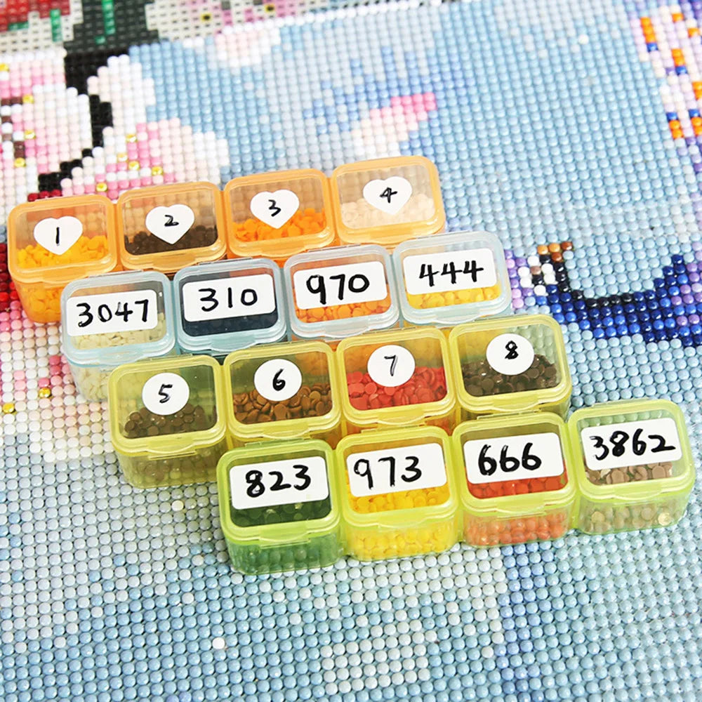 5D DIY Diamond Painting Tools Accessories Storage Box Container Diamond Embroidery Accessories Drill Box Mosaic Container Case - Smarsty