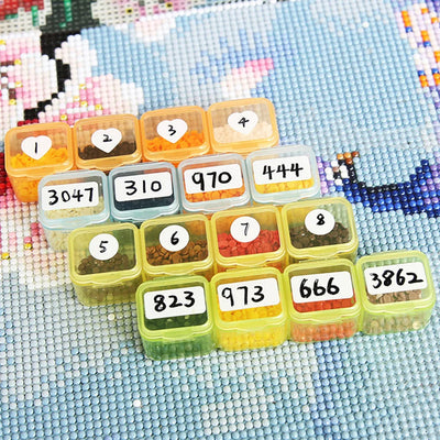 5D DIY Diamond Painting Tools Accessories Storage Box Container Diamond Embroidery Accessories Drill Box Mosaic Container Case - Smarsty