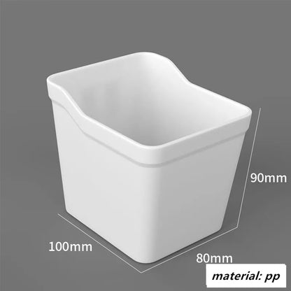 Punch-free Hole Board Vertical Desktop Wall Hanging Office Desk Storage Shelf Reading Room Desktop kitchen Bathroom Storage Rack by Smarsty