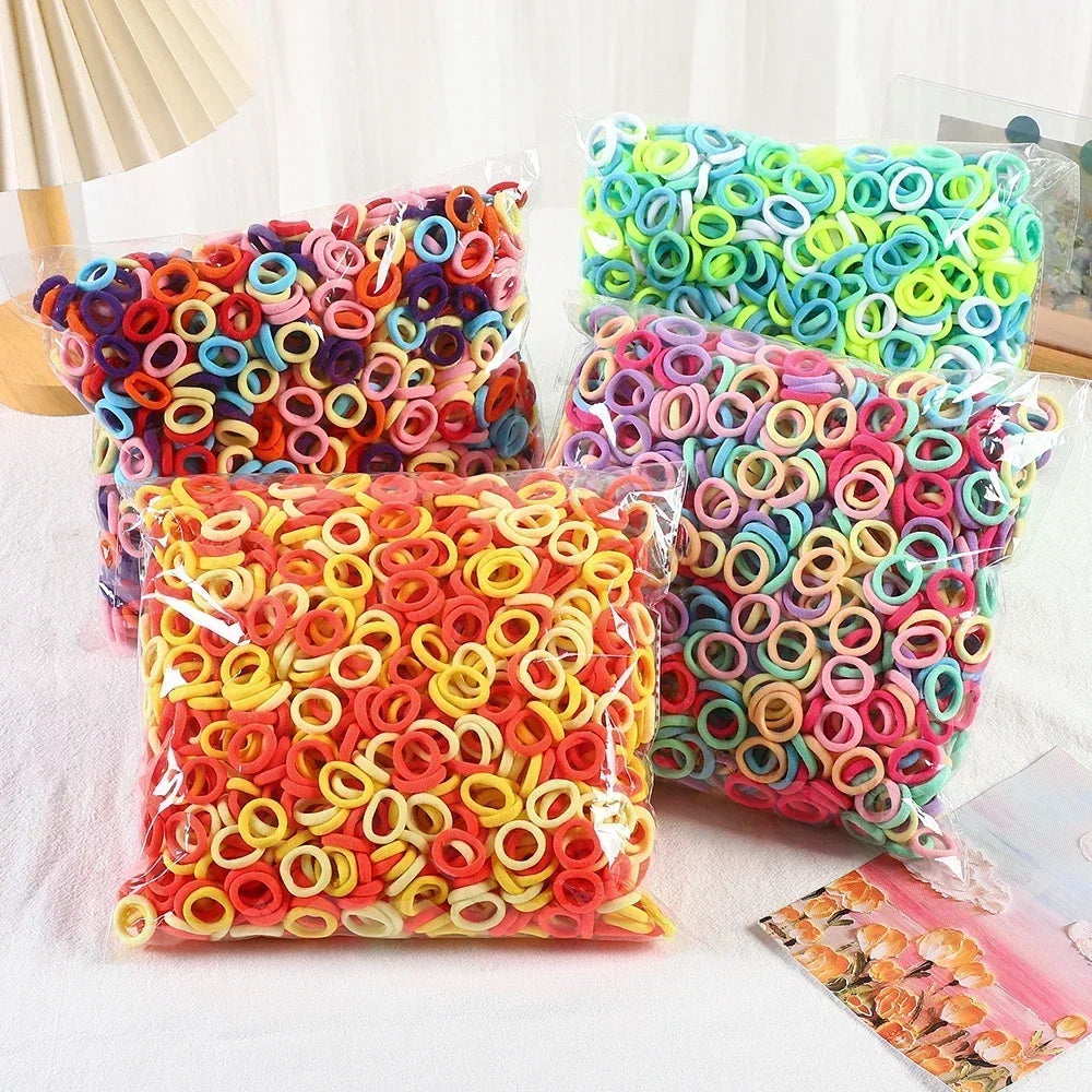Colorful Nylon Elastic Hair Ties For Kids Gentle Hold - Smarsty