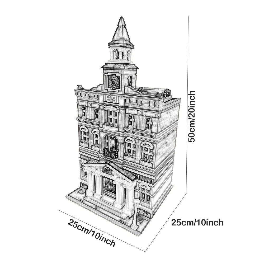 Creative Ideas Compatible 10224 King with figure Street View Building Block Hall Pet shop MOC Bank Christmas gift Adult toys