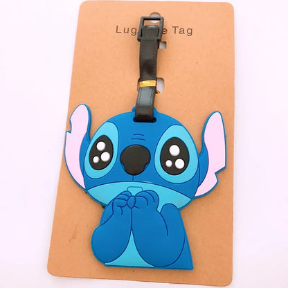 Don't mess with my stuff!Cartoon Stitch Luggage Tag Suitcase Name Address Label - Smarsty