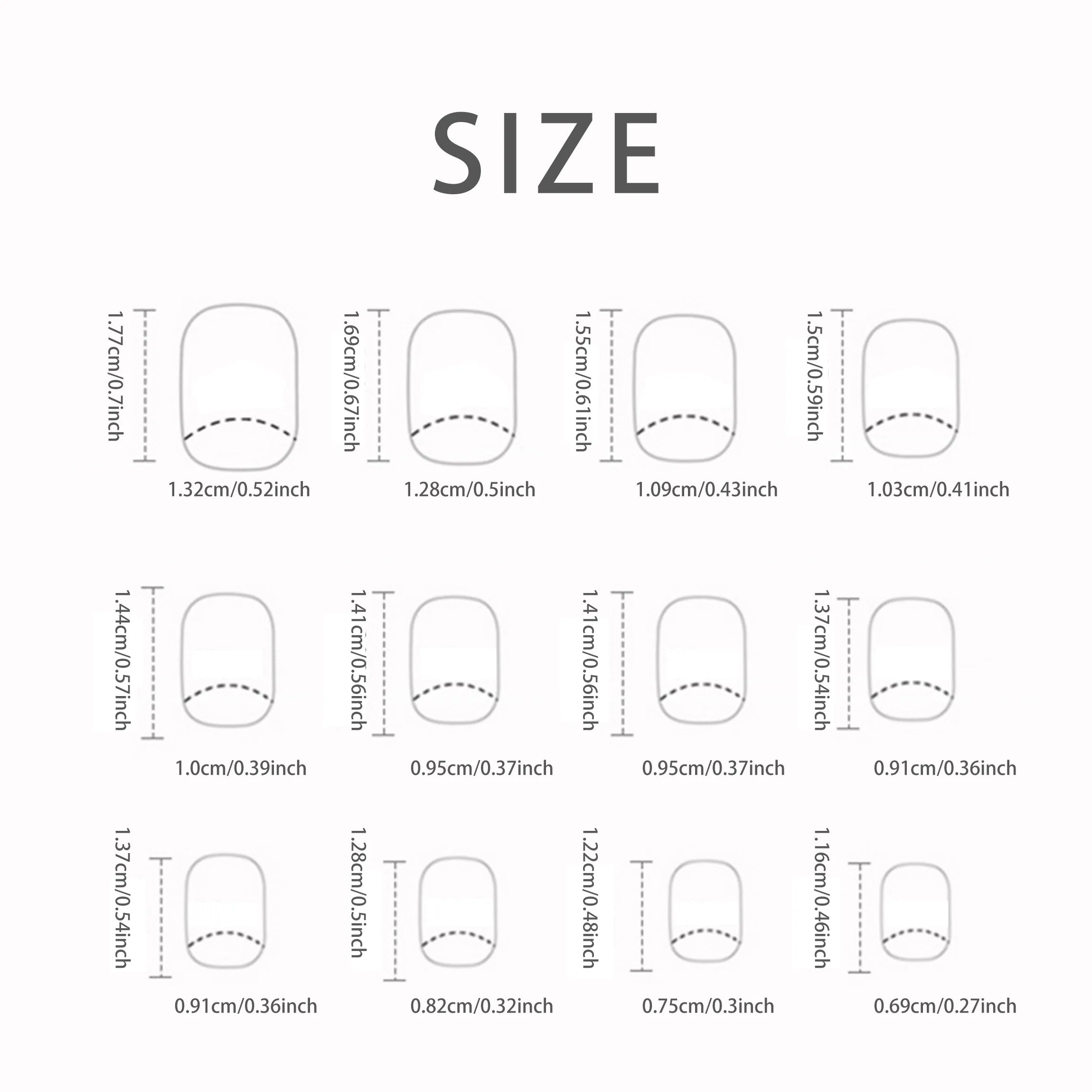 24 Piece Short French Minimalist Nail Set with File and Gel - Smarsty