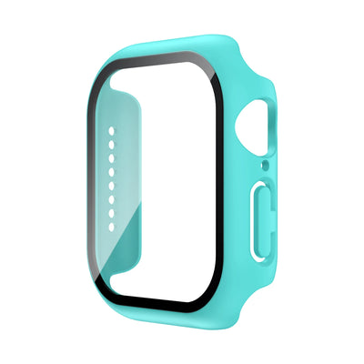 Tempered Glass+Case For Apple Watch 38mm 40mm 41mm 42mm 44mm 45mm 46mm Screen Protector Protective Cover iWatch 10 8 7 9 6 SE 5 - Smarsty