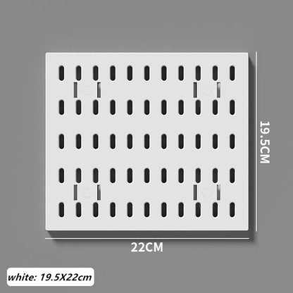 Punch-free Hole Board Vertical Desktop Wall Hanging Office Desk Storage Shelf Reading Room Desktop kitchen Bathroom Storage Rack by Smarsty