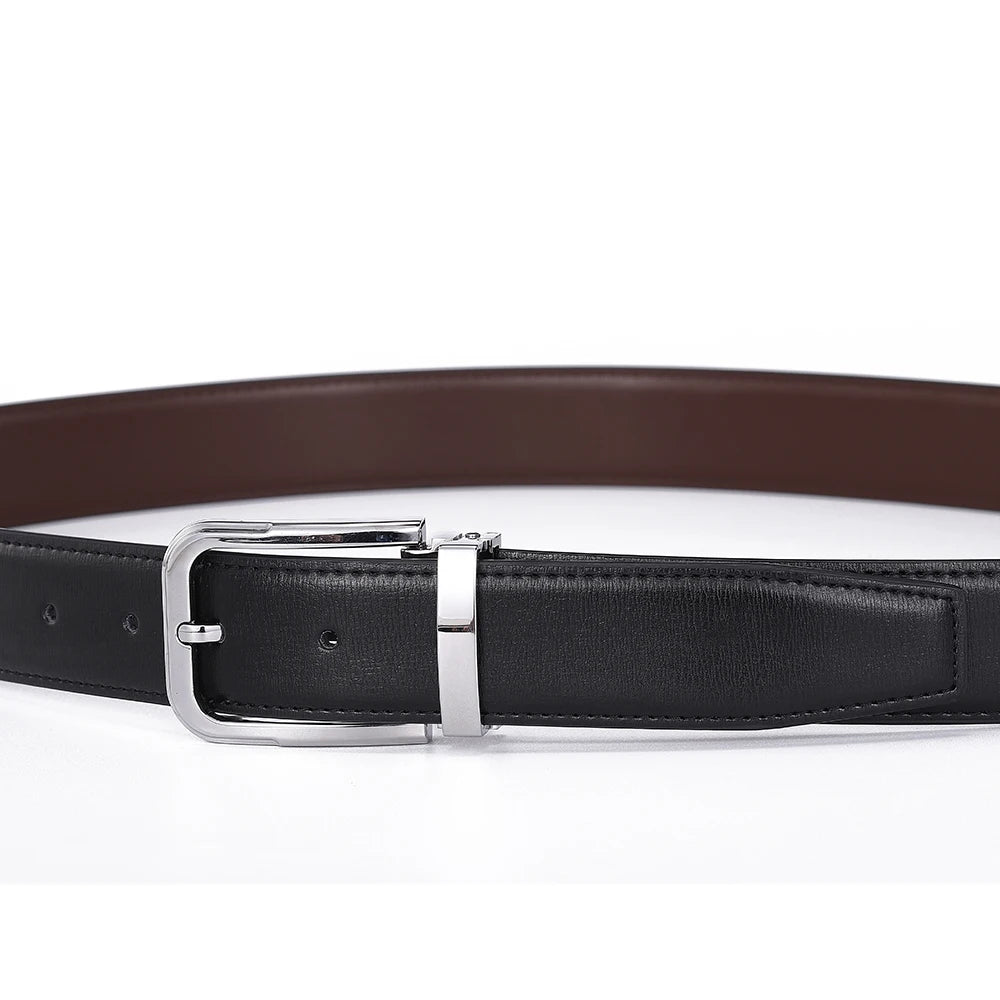 Men's Leather Cowskin Belt High Quality Fashion Waist Strap - Smarsty