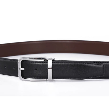 Men's Leather Cowskin Belt High Quality Fashion Waist Strap - Smarsty