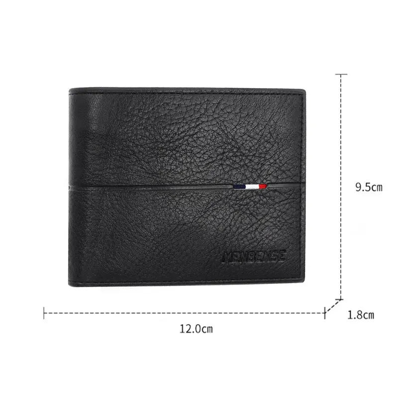 Slim Men Wallets New Short Zipper Card Holder Photo Holder Male Purse Simple Coin Pocket High Quality PU Leather Men's Wallet - Smarsty