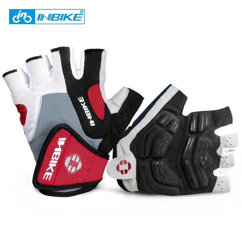 INBIKE Shockproof Gel Cycling Gloves Half Finger - Smarsty