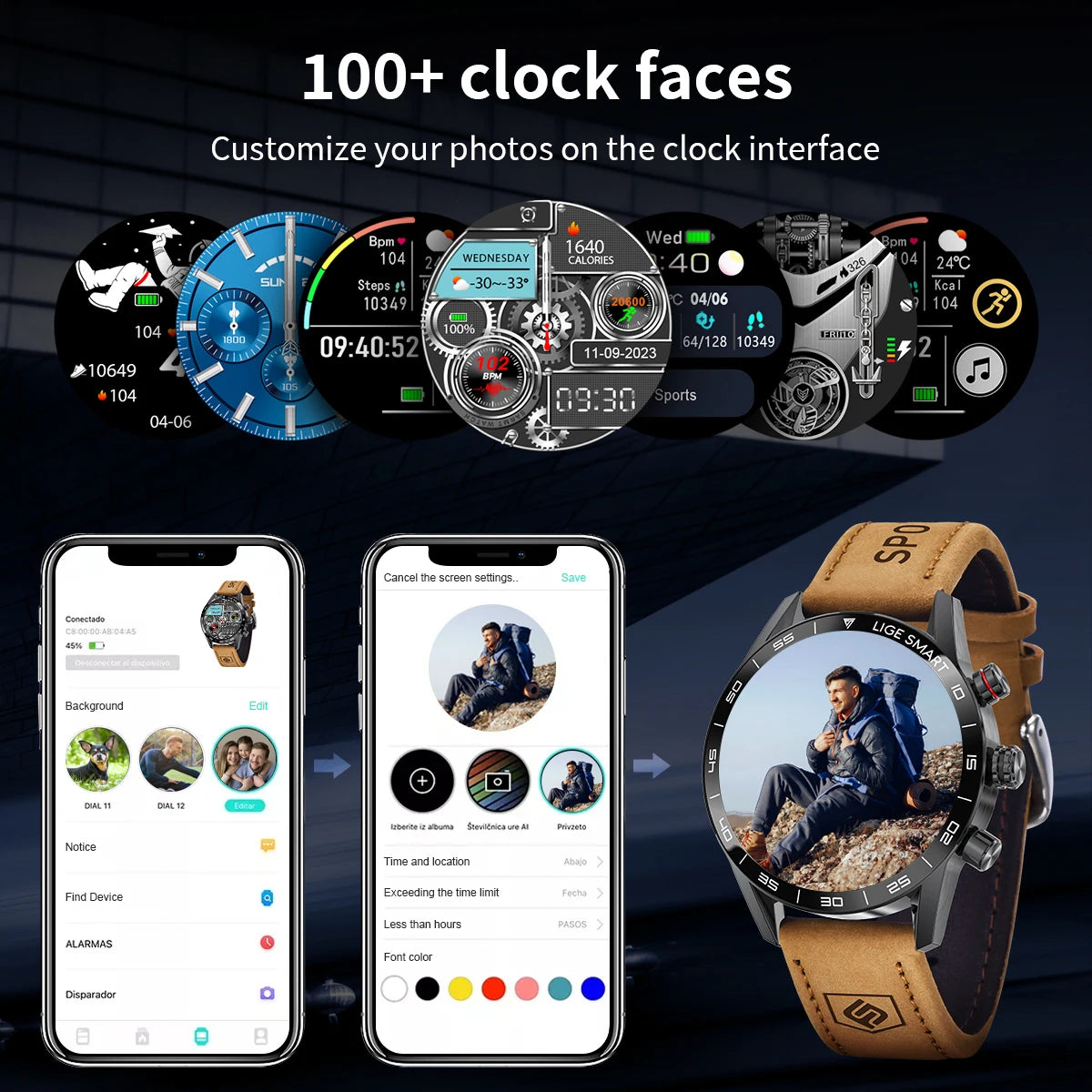 Rugged Military GPS Smart Watch for Men - Smarsty