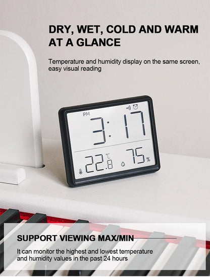 Ultra Thin Digital Alarm Clock with Large Screen - Smarsty