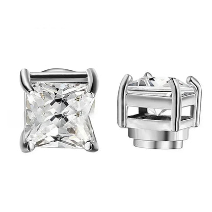 Crystal Magnetic Clip Earrings Non Piercing Strong Hold - Smarsty