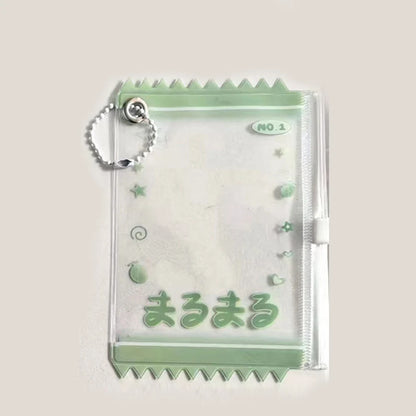 INS Transparent Candy Bag Badge Holder Korean Photocard Holder Display Bag Pendant Idol Photo Card Protective Cover Card Holder
